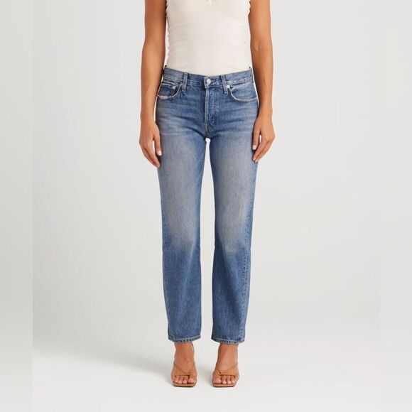 Edwin Relaxed Tash Denim Straight Leg Jeans In Brisbane 90's Size 27 - Picture 1 of 14